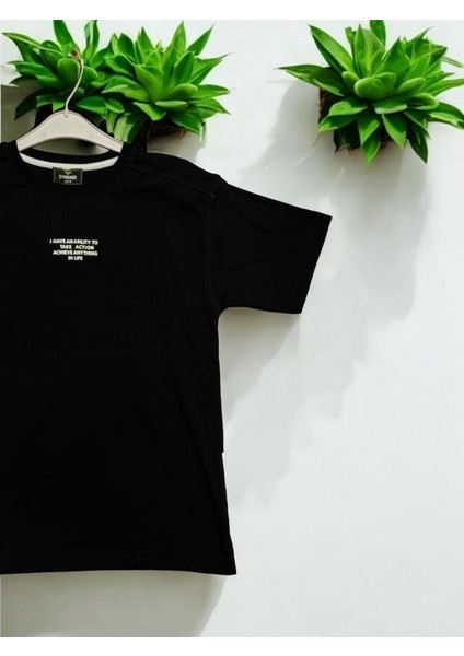 Erkek Çocuk Pamuklu I Have An Kabartma Yazılı Tshirt modelleri