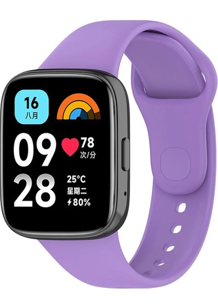 Xiaomi Redmi Watch 3 Active Uyumlu Kordon Akıllı Saat Bileklik Kordonu Yumuşak Silikon Kayış