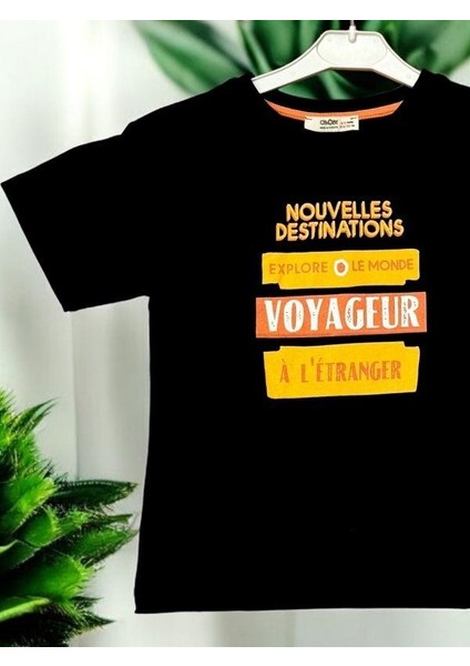 Erkek Çocuk Lemonde Baskılı Pamuklu Tshirt