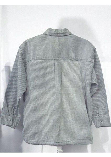 Erkek Çocuk Yazlık Çizgili Cep Detaylı Gömlek fırsatları