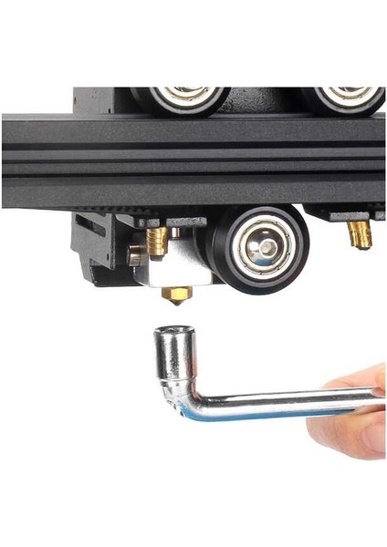 7mm L Tipi Hassas Nozzle Anahtarı - 3D Yazıcı E3D Uyumlu