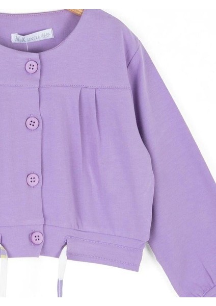 Kız Bebek Pamuklu Belden Büzgülü Düğmeli Hırka fiyatları