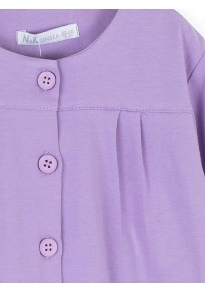 Kız Bebek Pamuklu Belden Büzgülü Düğmeli Hırka fırsatları