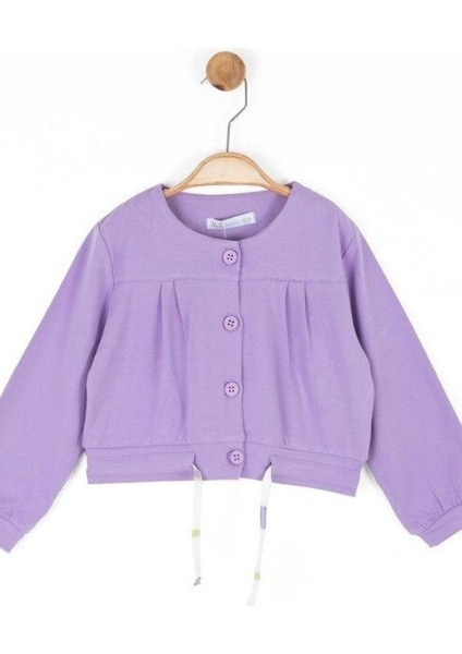 Kız Bebek Pamuklu Belden Büzgülü Düğmeli Hırka indirimleri