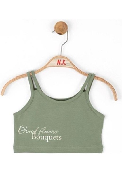 Kız Çocuk Pamuklu Peru Askılı Crop