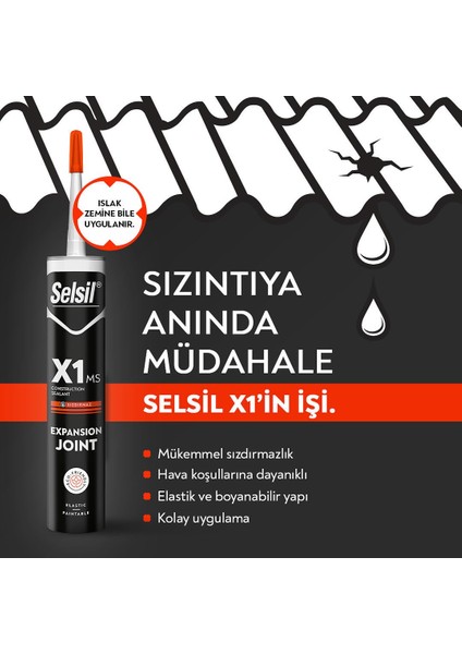 X1 Montaj Yapıştırıcısı Ms Siyah 290 ml