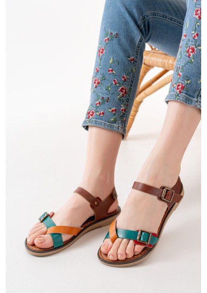 205-091 Multi Ortopedik Deri Kadın Sandalet fiyatları