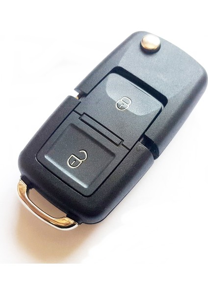 Volkswagen Polo Golf 5 Jetta A5 Passat Anahtar Kabı Kumanda Kabı Oto Anahtarlık 2 Tuşlu Logolu