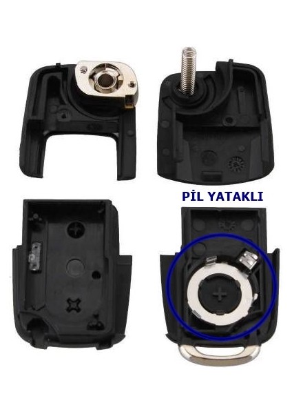 Skoda Octavia Roomster 2 Tuşlu Anahtar Kabı Kumanda Kabı Oto Anahtarlık Logolu indirimleri