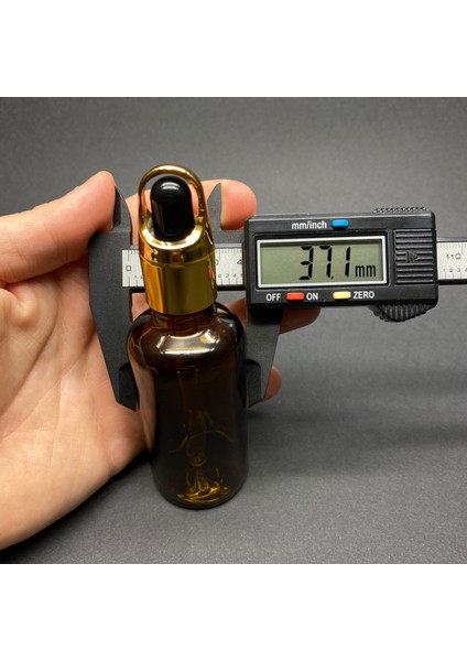 50ML Amber Cam Damlalıklı Şişe , Sepet Model Metalik Kapak , 50 cc Cam Damlalıklı Şişe x 6 Adet