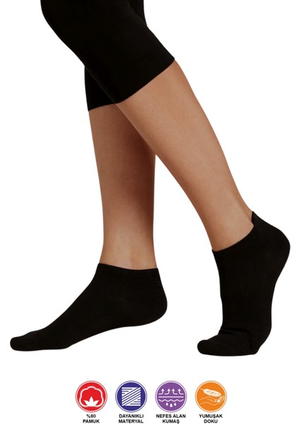 10 Çift Yazlık Terletmez Desensiz Düz Sade Kadın Patik Pamuk Çorap - Bilek Boy Kısa Çorap modelleri
