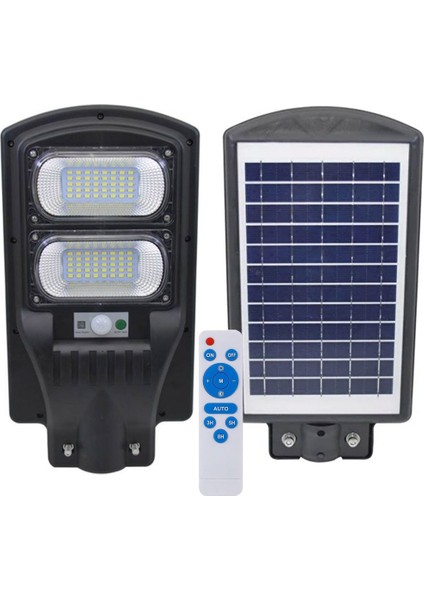 Powermaster PM-23012 Solar Güneş Enerjili Ledli Kumandalı 200 Watt Sokak Lambası Bahçe Aydınlatması
