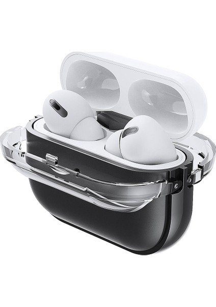 Air Pods Pro 2 Zore Airbag 36 Darbelere Karşı Dayanıklı Kılıf-Şeffaf-Beyaz