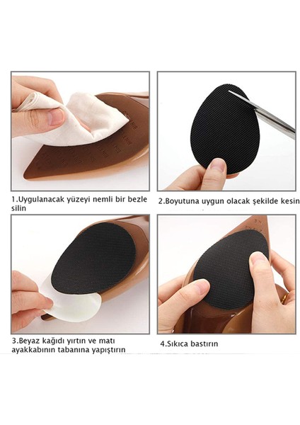 Topuklu Ayakkabı Tabanlığı Kaydızmaz Yapışkanlı Tabanlık