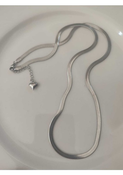 Çelik Silver Italyan Kolye 60CM