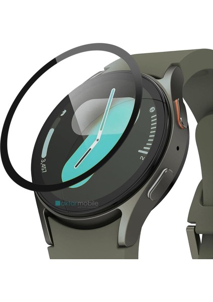 Samsung Galaxy Watch 7 44 mm Uyumlu Ekran Koruyucu 3D Tam Kapatan Kavisli Ppma Nano Cam Tam Uyumlu