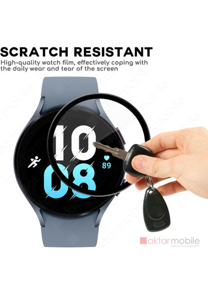 Samsung Galaxy Watch 7 44 mm Uyumlu Ekran Koruyucu 3D Tam Kapatan Kavisli Ppma Nano Cam Tam Uyumlu indirimleri