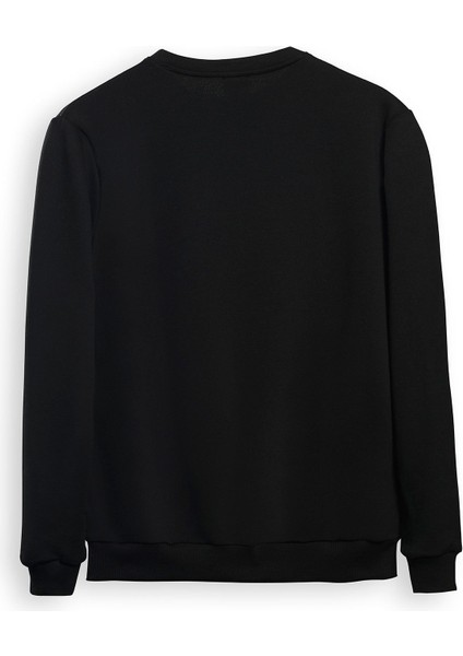 Siyah Bisiklet Yaka Sweat Bay fiyatları