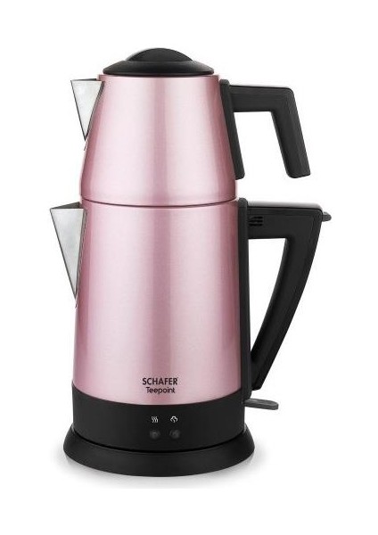 Çay Makinesi Rosegold ve Cam Bitki Çayı Demliği 1000 ml