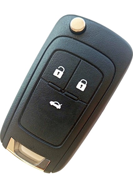 Chevrolet Cruze Trax Uyumlu Anahtar Kumanda Kabı Oto Anahtarlık Vidalı Logolu 3 Tuş Witte