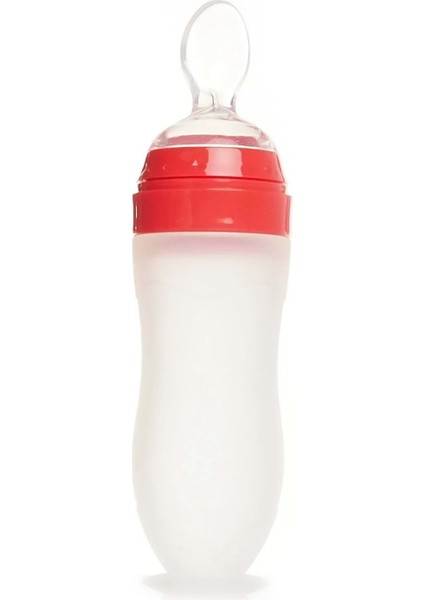 Silikon Kaşıklı Biberon 120ML +6 Ay Şeffaf (KOD:7509) (6 Lı Set)