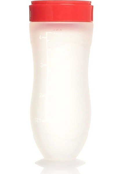 Silikon Kaşıklı Biberon 120ML +6 Ay Şeffaf (KOD:7509) (6 Lı Set)