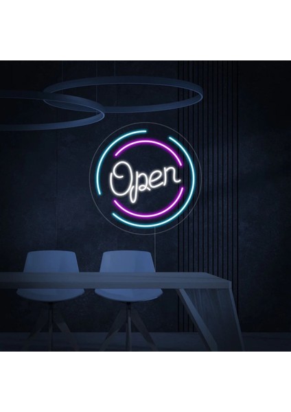 Open Yazılı Neon Tabela