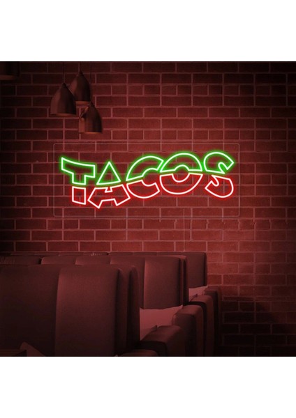 Tacos Yazılı Neon Tabela