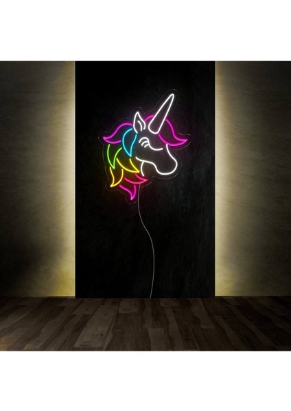 Twins Led Aydınlatma Unicorn Figürlü Neon Tabela