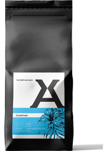 Kurukahveci Aziz Guatemala (Filtre ve Çekirdek) Kahve 500 Gram