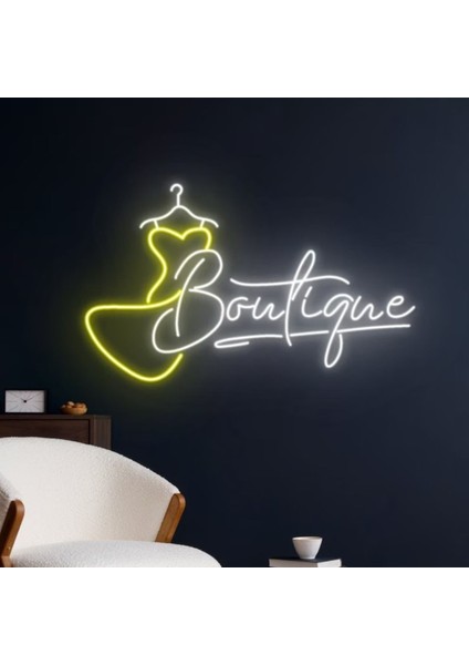 Boutigue Yazılı ve Şekilli Neon Tabela