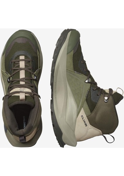 Elixir Mid Gore-Tex Erkek Outdoor Botu - Haki Yeşil