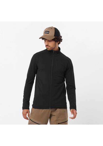 Essential Lightwarm Erkek Tam Fermuar Polar - Siyah