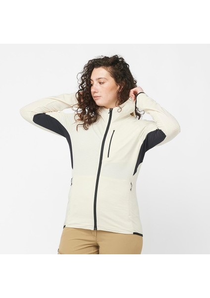 Essential Lightwarm Kadın Kapüşonlu Polar - Bej