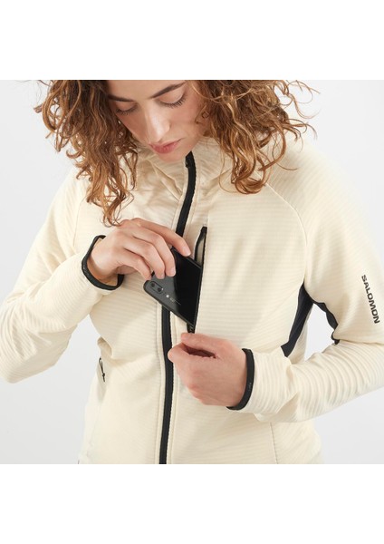 Essential Lightwarm Kadın Kapüşonlu Polar - Bej fırsatları