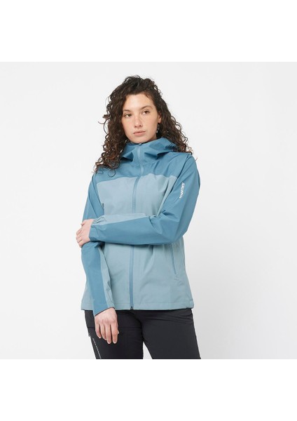 Outline Gore-Tex 2.5L Kadın Outdoor Montu - Mavi