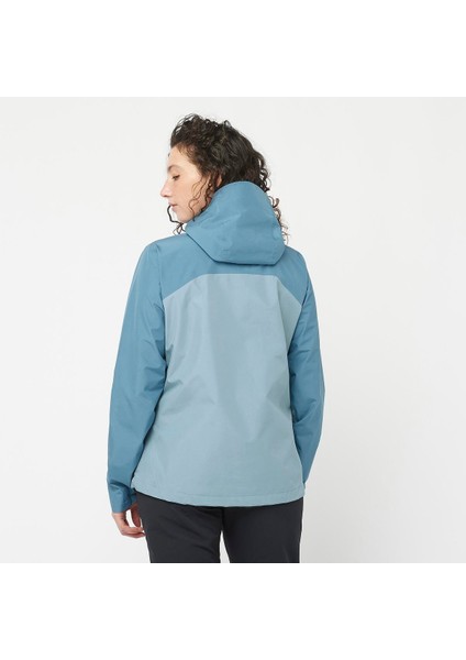Outline Gore-Tex 2.5L Kadın Outdoor Montu - Mavi