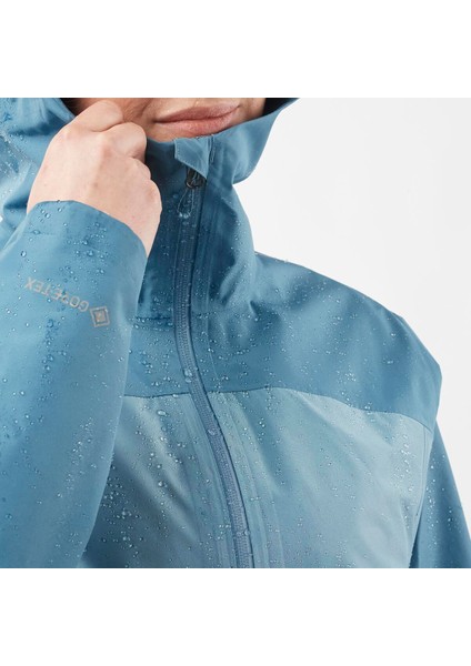Outline Gore-Tex 2.5L Kadın Outdoor Montu - Mavi