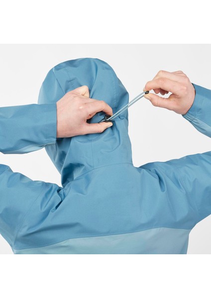 Outline Gore-Tex 2.5L Kadın Outdoor Montu - Mavi