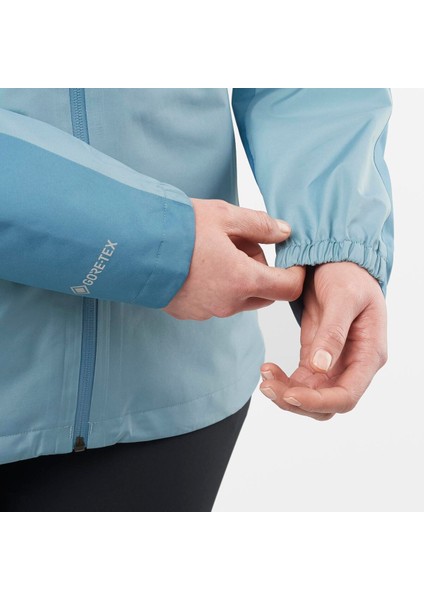 Outline Gore-Tex 2.5L Kadın Outdoor Montu - Mavi