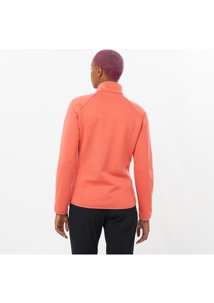 Essential Warm Kadın Tam Fermuar Polar - Turuncu