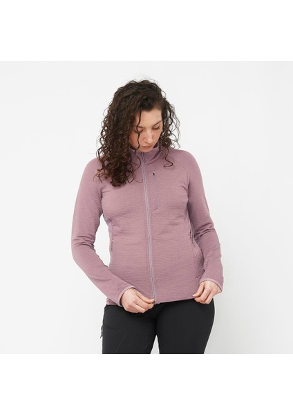 Essential Lightwarm Kadın Tam Fermuar Polar - Pembe