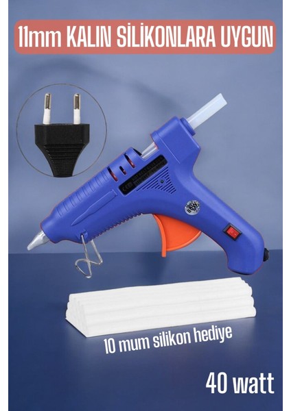 Sıcak Silikon Tabancası 40 Watt Kalın Tip 720756