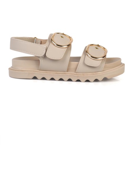 Tayuma Kadın Sandalet Bantlı Tokalı Bej fiyatları