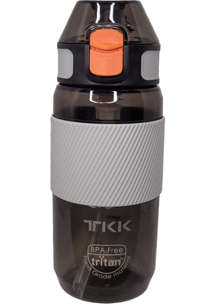 500 ml Siyah Silikon Pipetli Tritan Suluk Matara