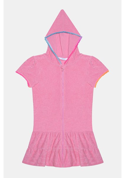 Kız Çocuk Sweat Pastel Towel Pembe Kaftan