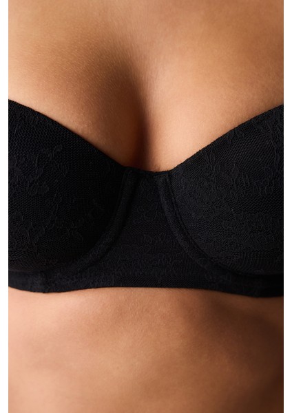 Bloom Lace Dantel Siyah Sütyen fırsatları