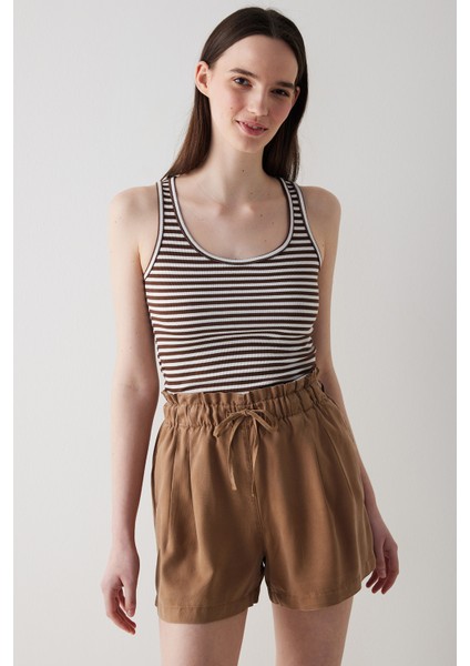 FT Rib Basic Stripe Çok Renkli Cami Atlet fiyatları