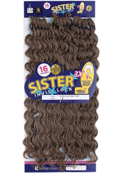 Afro Saç Dalgalı Saç Açık Kahve 8