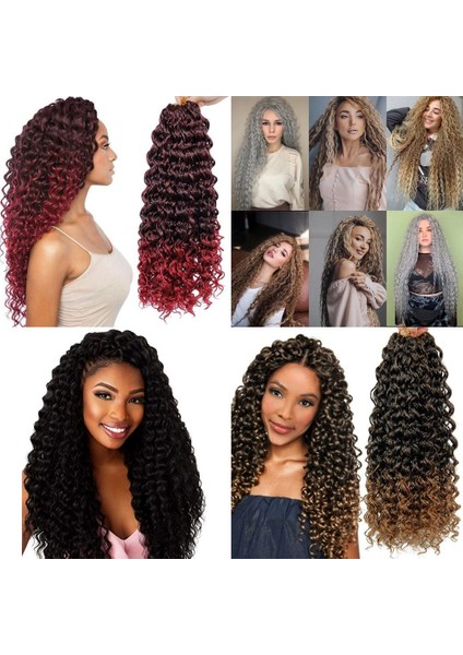 Afro Saç Dalgalı Saç Açık Kahve 8